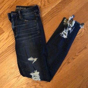 American Eagle Super Hi-Rise Ripped Jeggings